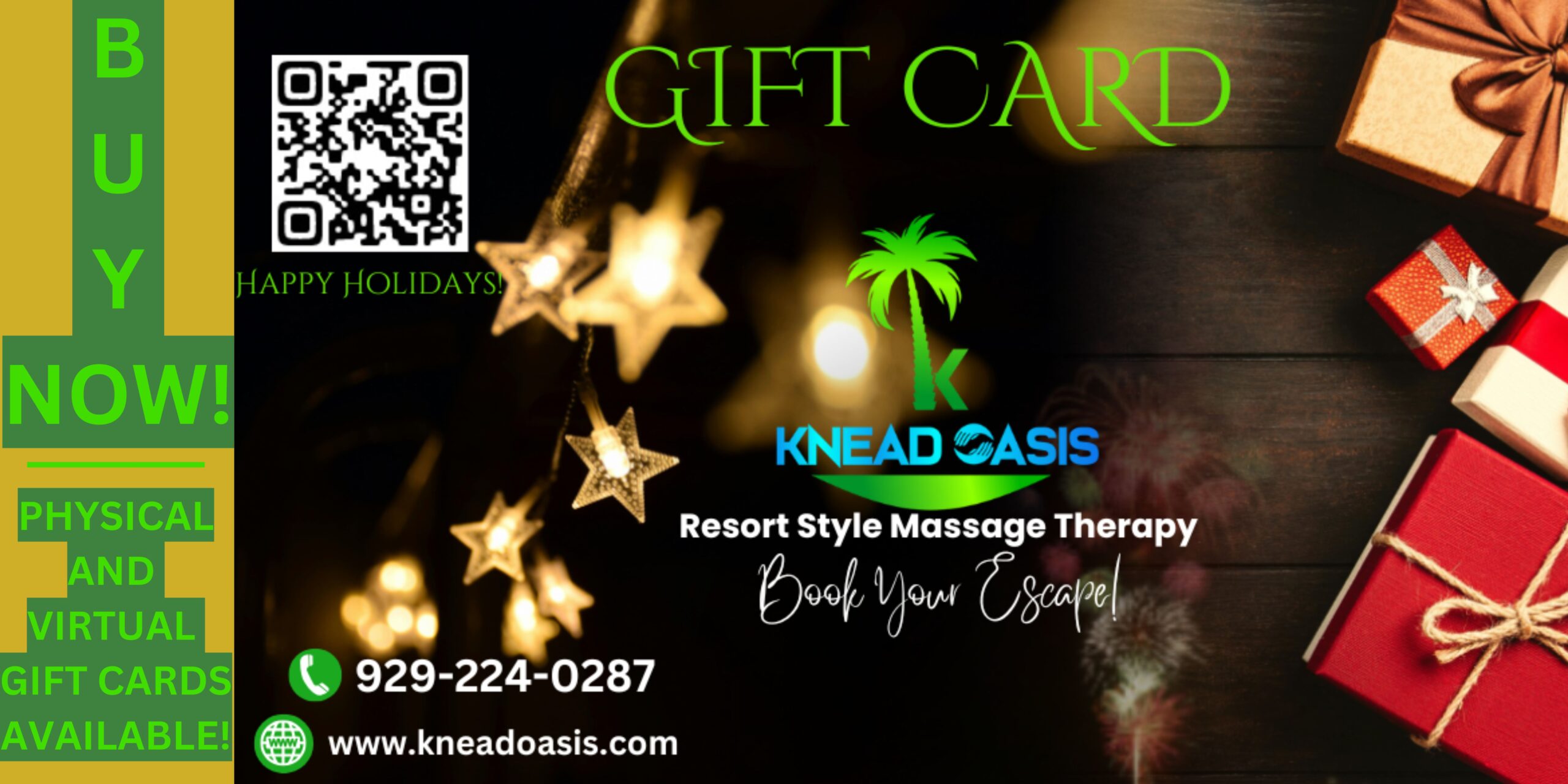 Knead Oasis Lehigh Valley Professional Resort Style Swedish Therapeutic Deep Tissue Sports Massage GIFT CARDS